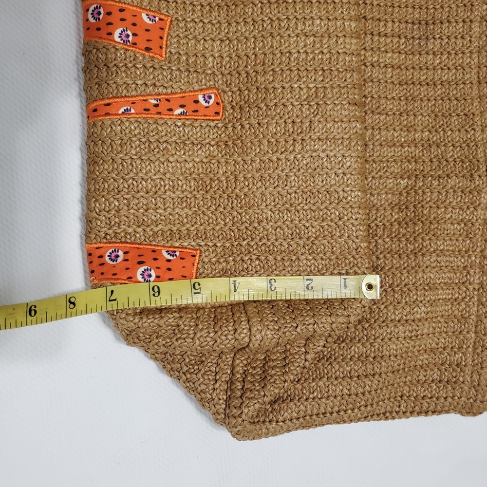 Vera Bradley Rio Rosie Large Straw Tote Bag - Picture 12 of 12